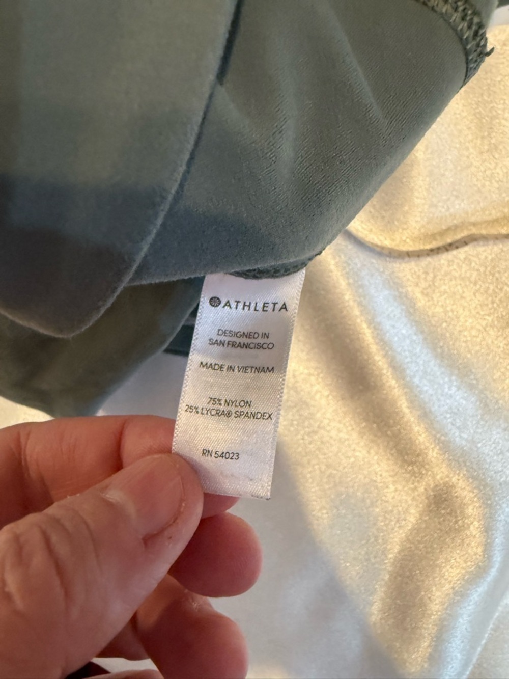 Athleta Olive Green High-Waist Performance Leggings - Picture 5 of 7